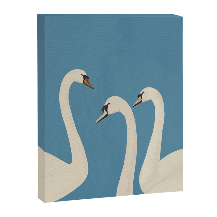 White Swans 3 Canvas Print Gallery Image 1