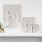 White Swans Canvas Print Gallery Image 3