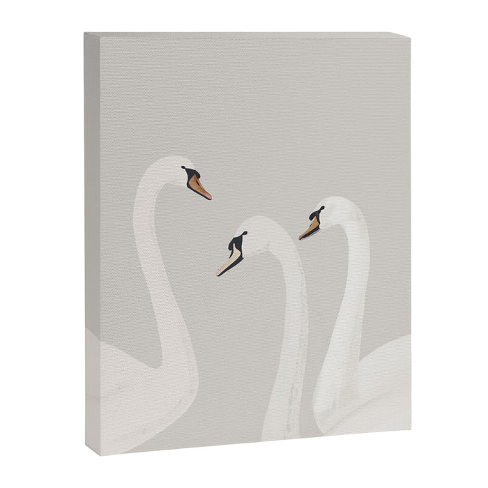 White Swans Canvas Print Gallery Image 1