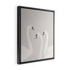 White Swans Framed Canvas Print Gallery Image 2