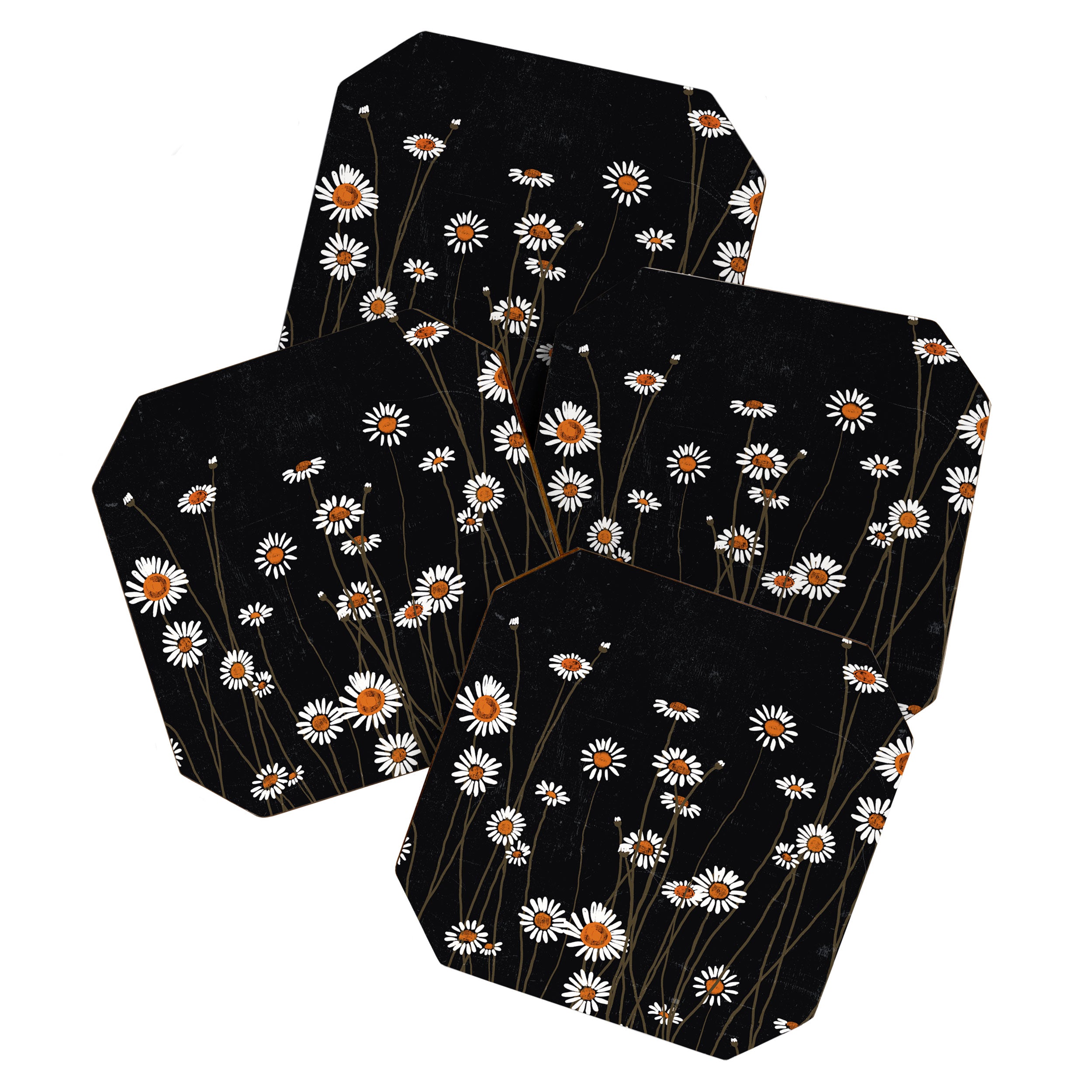 Wild Daisy Flowers 2 Coaster Gallery Image 1