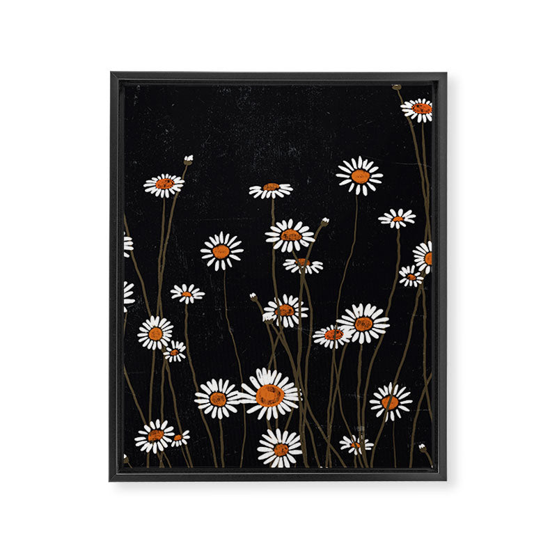 Wild Daisy Flowers 2 Framed Canvas Print Gallery Image 8