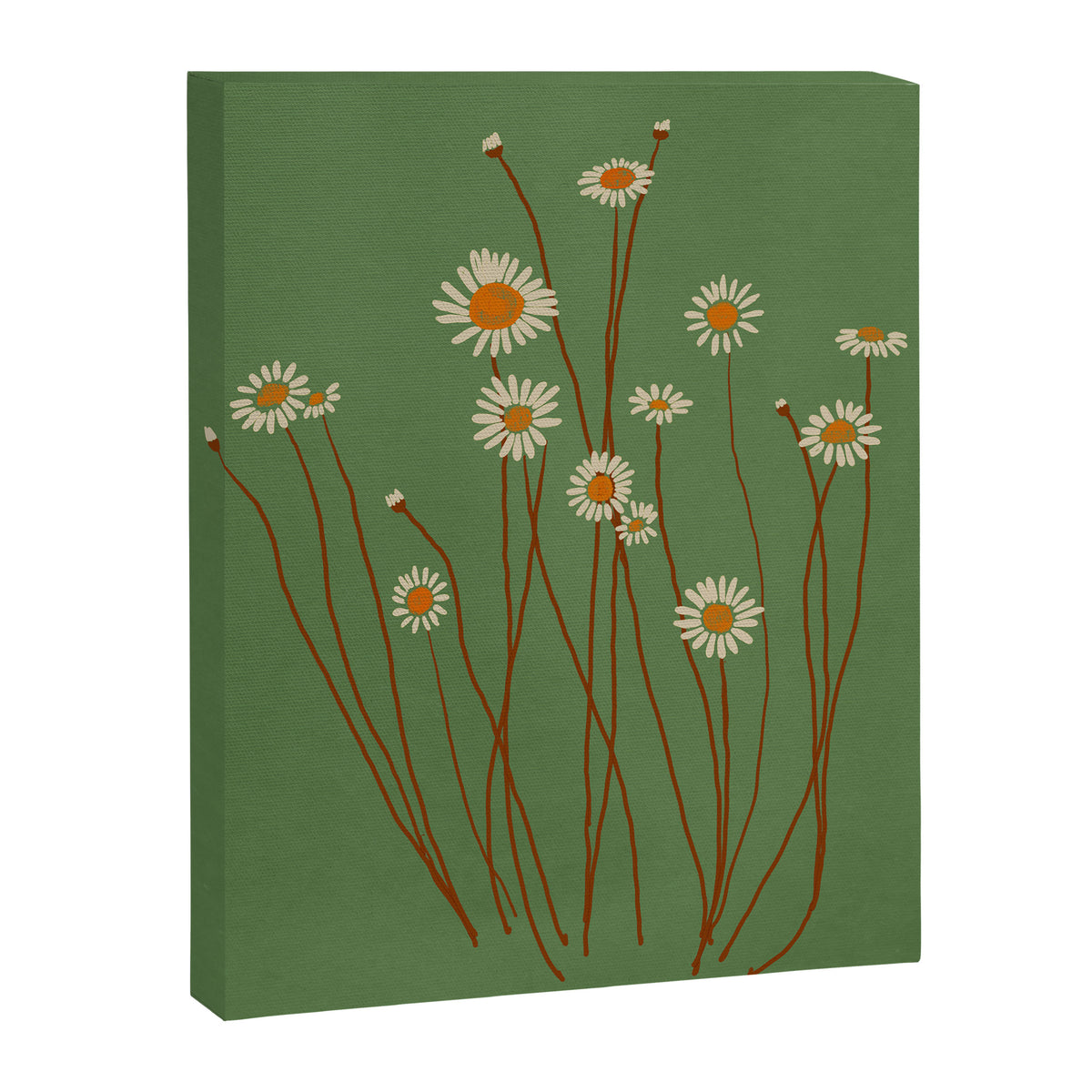 Wild Daisy Flowers 5 Canvas Print Gallery Image 6