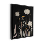 Wildflowers and Dandelions Framed Canvas Print Gallery Image 2