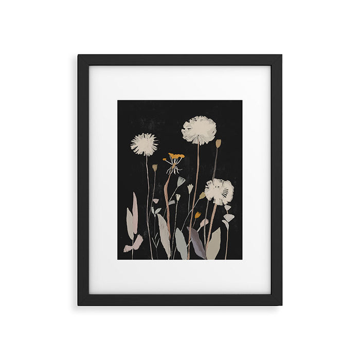 Wildflowers and Dandelions Framed Art Print Gallery Image 1