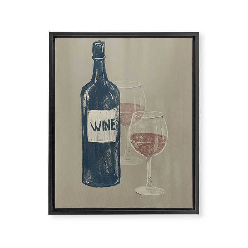Wine 3 Framed Canvas Print Gallery Image 6