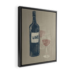 Wine 3 Framed Canvas Print Gallery Image 2