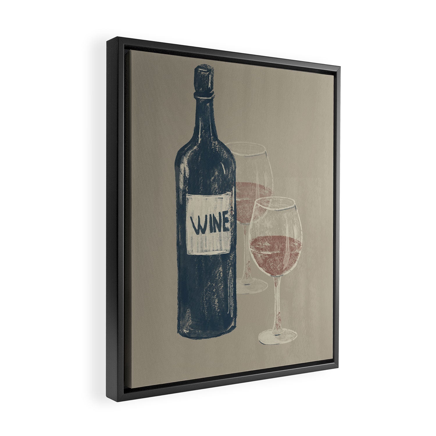 Wine 3 Framed Canvas Print Gallery Image 2
