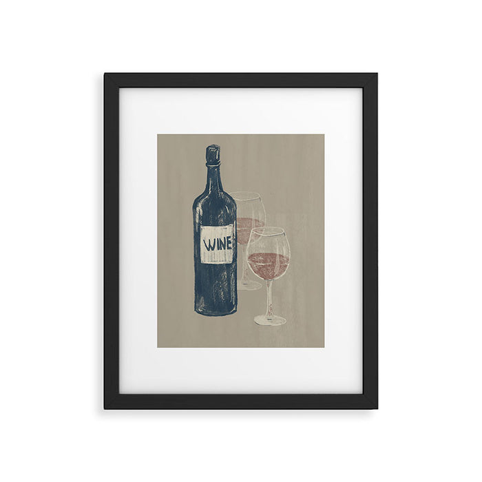 Wine 3 Framed Art Print Gallery Image 1