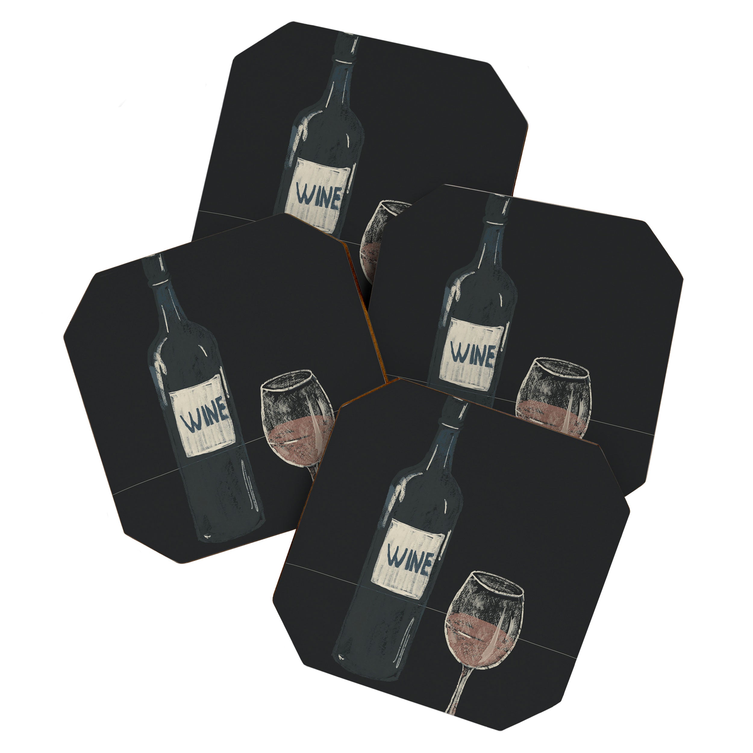 Wine 7 Coaster Gallery Image 1