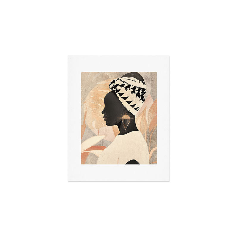 Woman with Turban Art Print Gallery Image 1