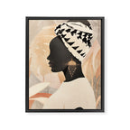Woman with Turban Framed Canvas Print Gallery Image 6