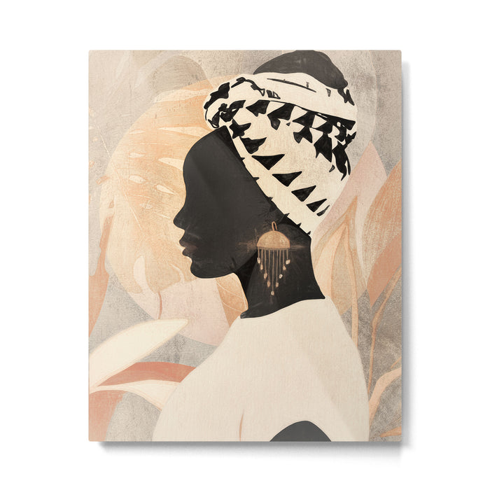 Woman with Turban Metal Print Gallery Image 1