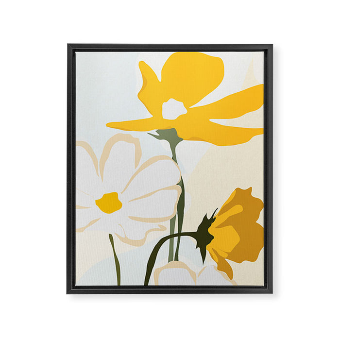 yellow flowers Framed Canvas Print Gallery Image 1