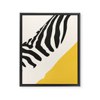 Zebra Abstract Framed Canvas Print Gallery Image 6