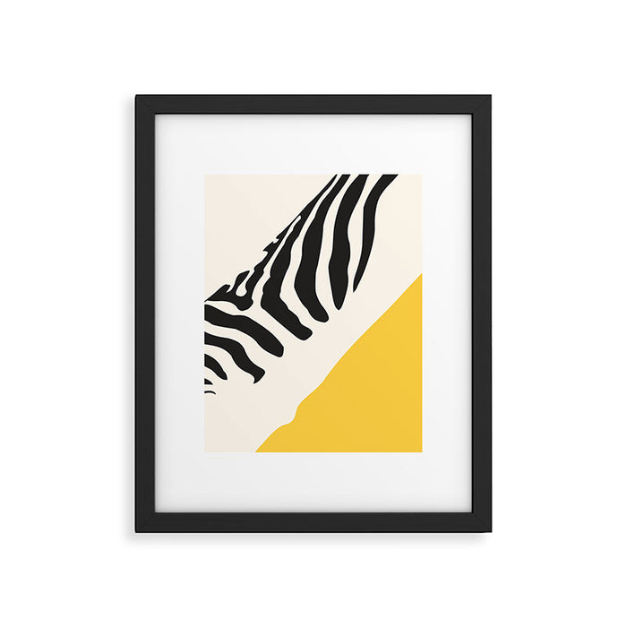 Zebra Abstract Framed Art Print Gallery Image 1