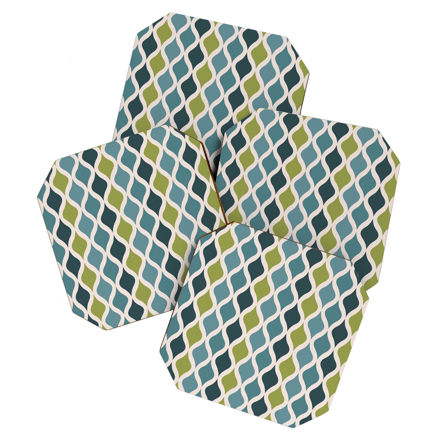 Chartreuse Diammondback Coaster Gallery Image 1