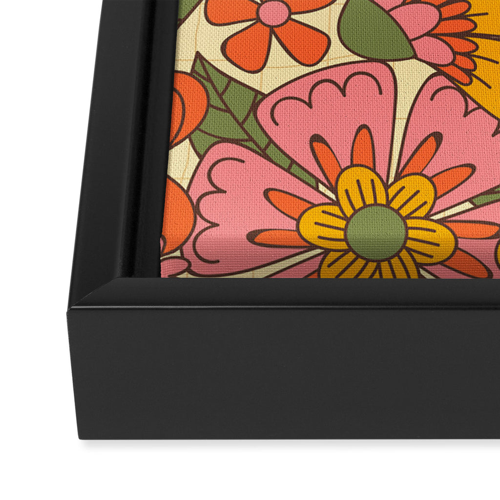 Spring in Retro Framed Canvas Print Gallery Image 2