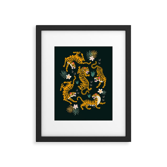 Tiger All Around Framed Art Print Gallery Image 1