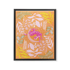 Tiger Moon in Tangerine Framed Canvas Print Gallery Image 6