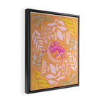 Tiger Moon in Tangerine Framed Canvas Print Gallery Image 2