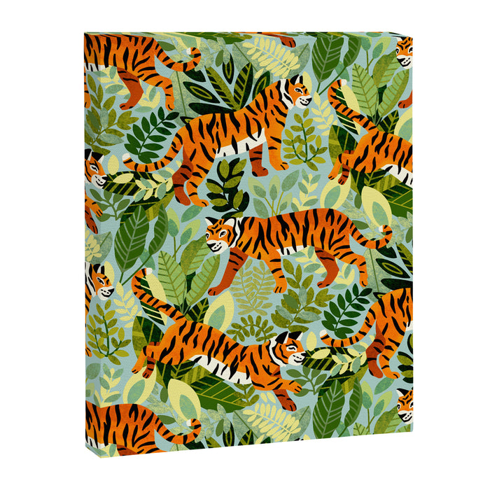 Bright Bengal Tiger Jungle Canvas Print Gallery Image 1