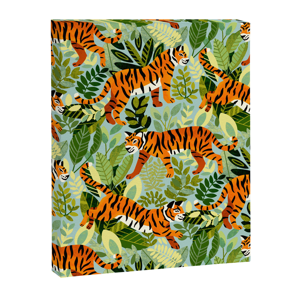 Bright Bengal Tiger Jungle Canvas Print Gallery Image 8