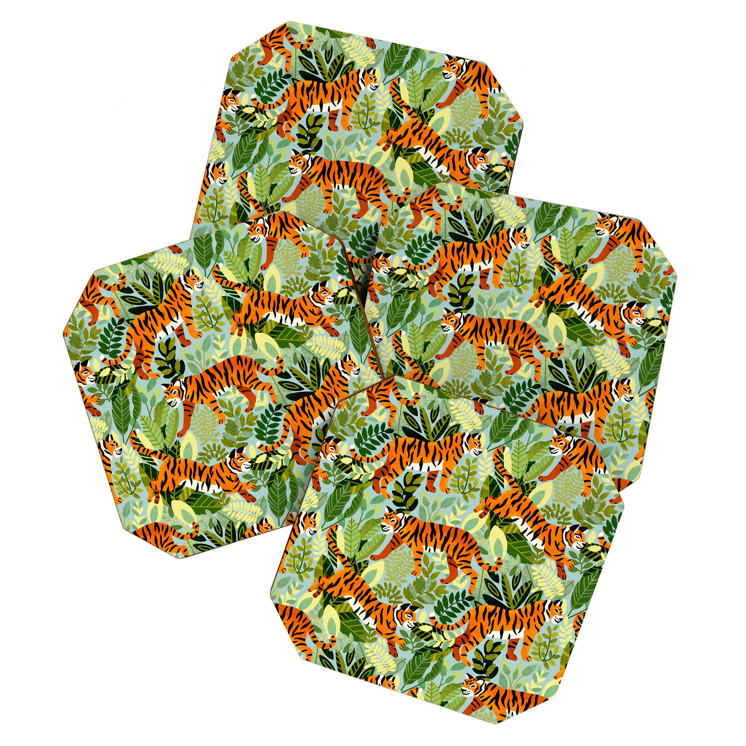 Bright Bengal Tiger Jungle Coaster Gallery Image 1