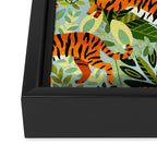 Bright Bengal Tiger Jungle Framed Canvas Print Gallery Image 3