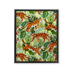 Bright Bengal Tiger Jungle Framed Canvas Print Gallery Image 8