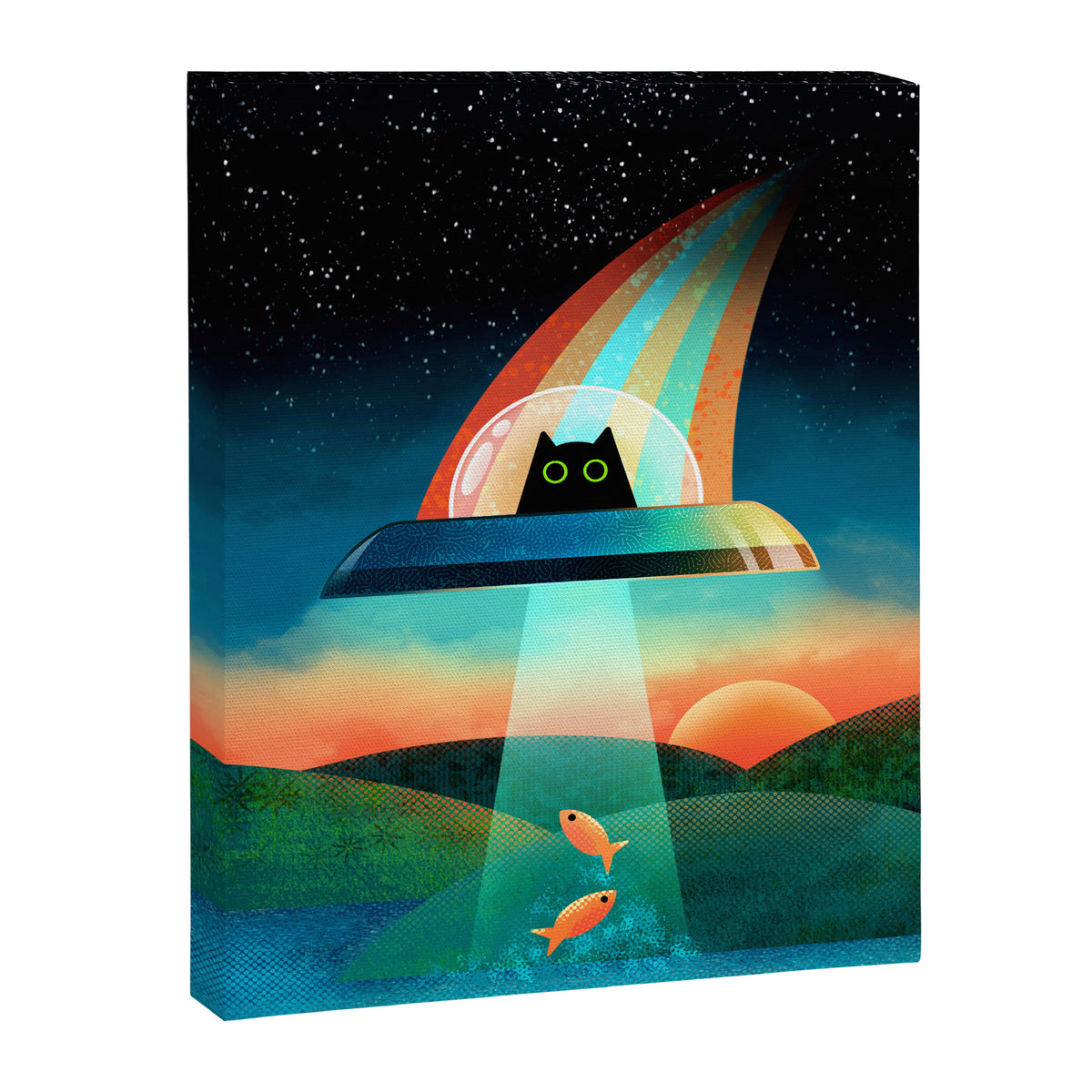The Purrfect Alien Canvas Print Gallery Image 8