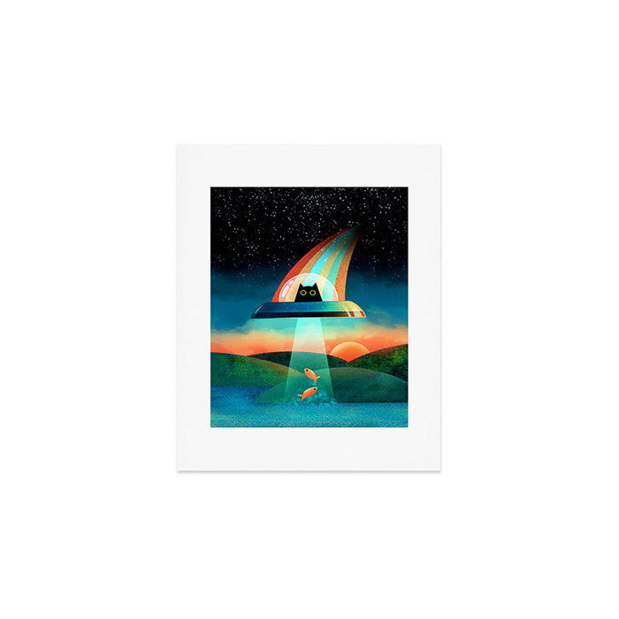 The Purrfect Alien Art Print Gallery Image 1