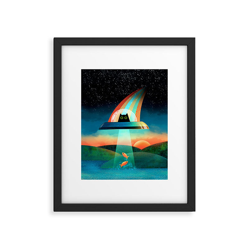 The Purrfect Alien Framed Art Print Gallery Image 6
