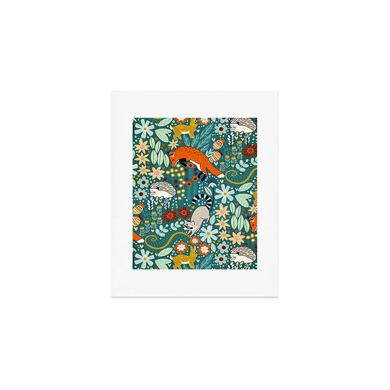 Woodland Pattern Art Print Gallery Image 1