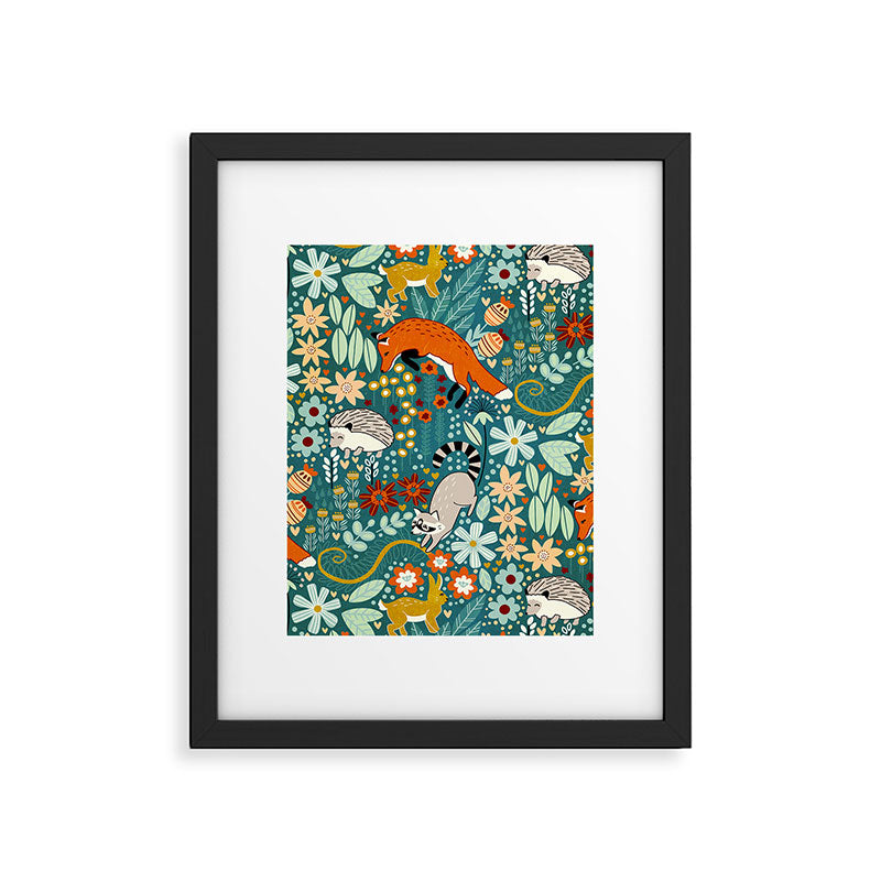 Woodland Pattern Framed Art Print Gallery Image 6