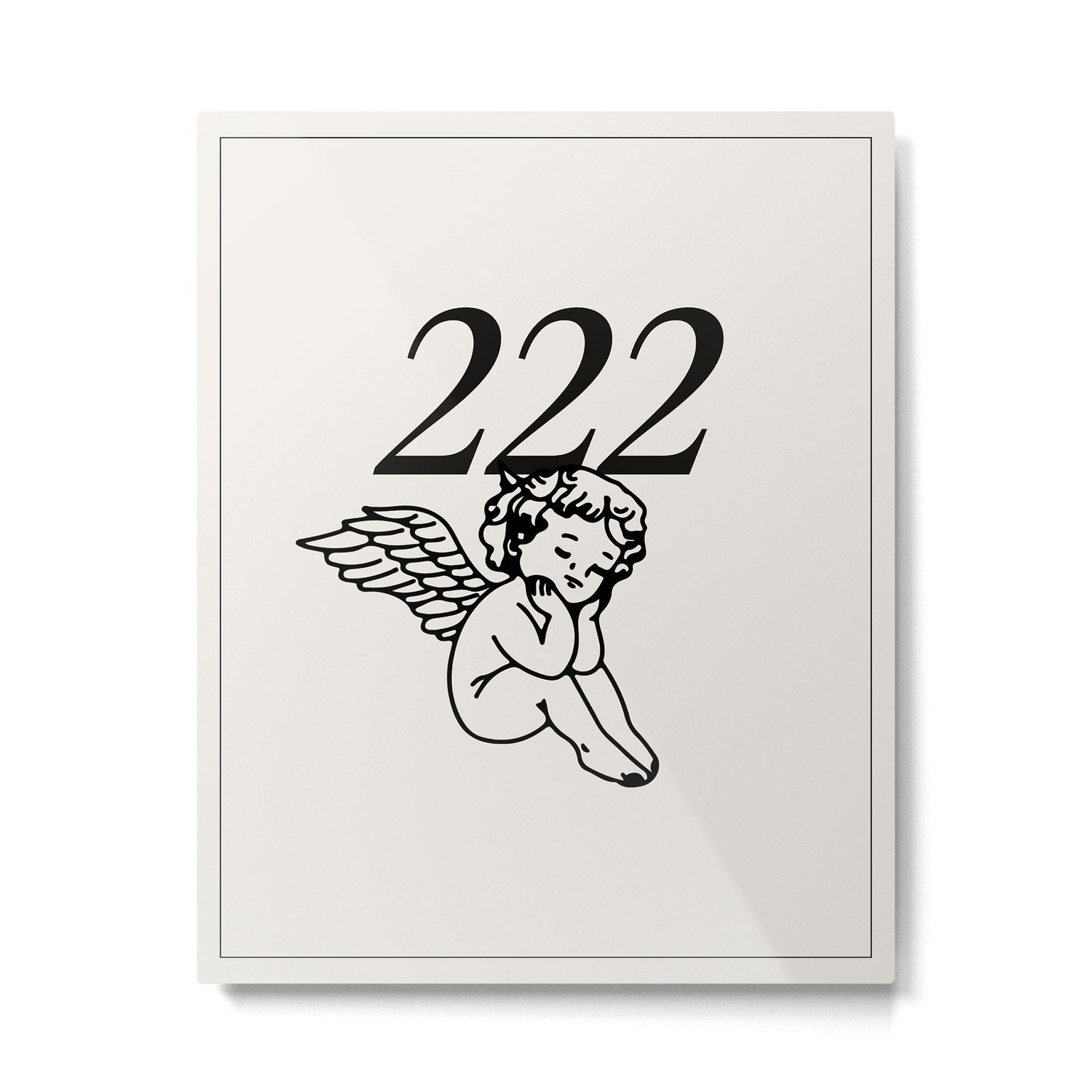 222 Angel Number Poster Metal Print Gallery Image 4