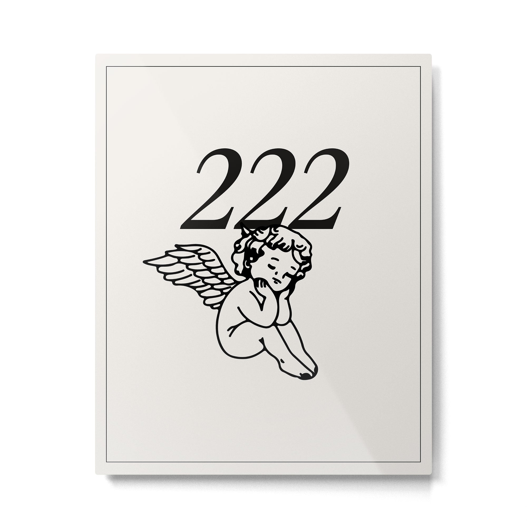 222 Angel Number Poster Metal Print Gallery Image 4