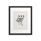 222 Angel Number Poster Framed Art Print Gallery Image 5