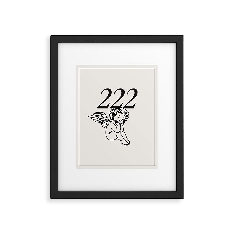 222 Angel Number Poster Framed Art Print Gallery Image 5