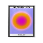 Aquarius Gradient Print Framed Canvas Print Gallery Image 6