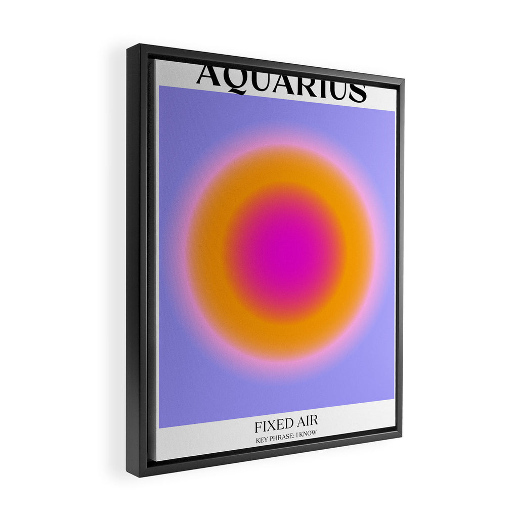 Aquarius Gradient Print Framed Canvas Print Gallery Image 2