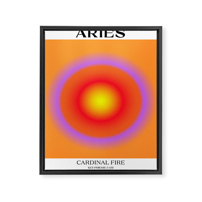 Aries Gradient Print Framed Canvas Print Gallery Image 1