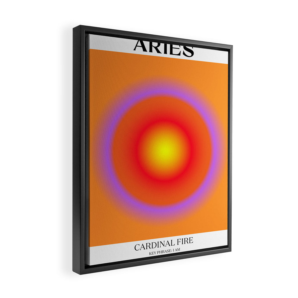 Aries Gradient Print Framed Canvas Print Gallery Image 2