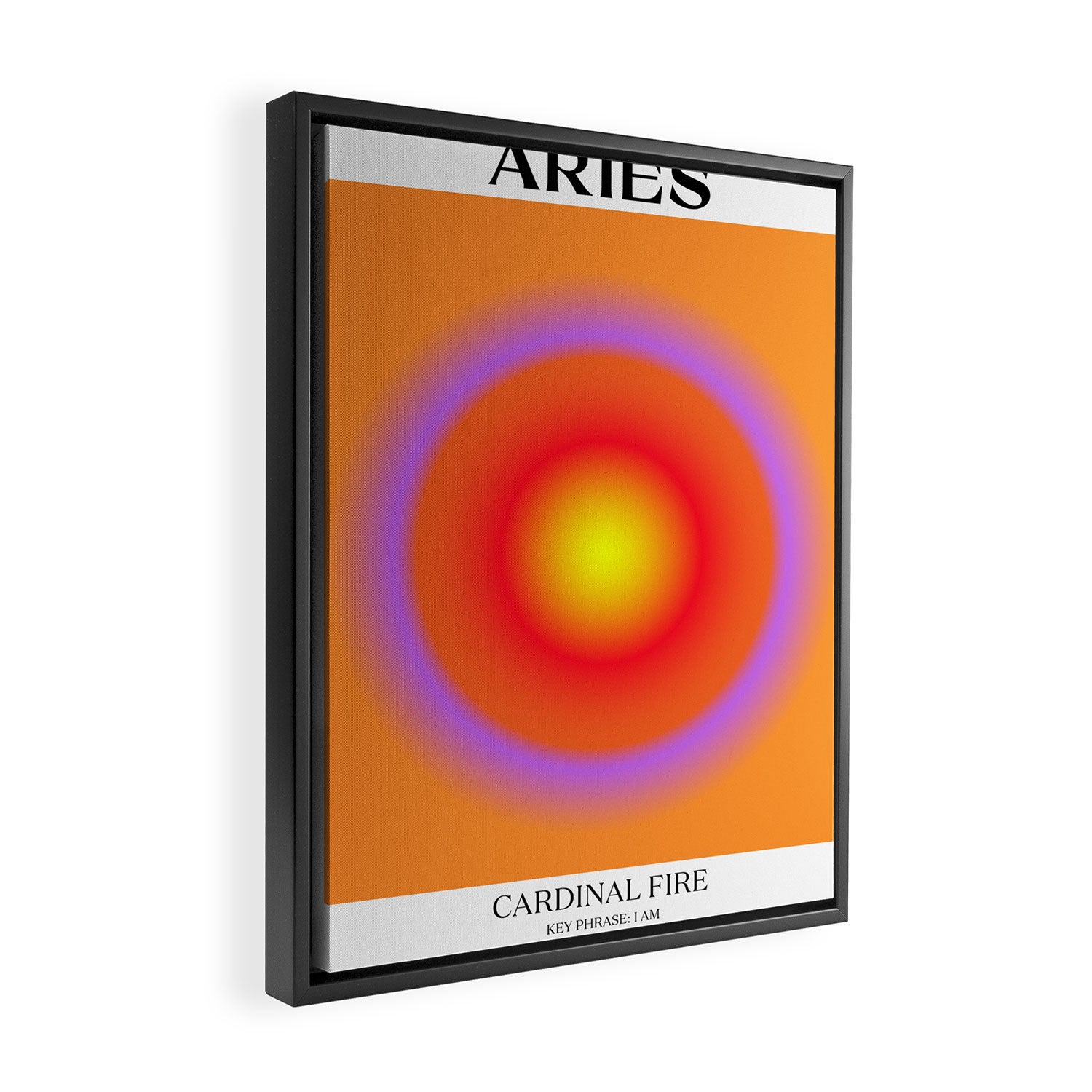 Aries Gradient Print Framed Canvas Print Gallery Image 2