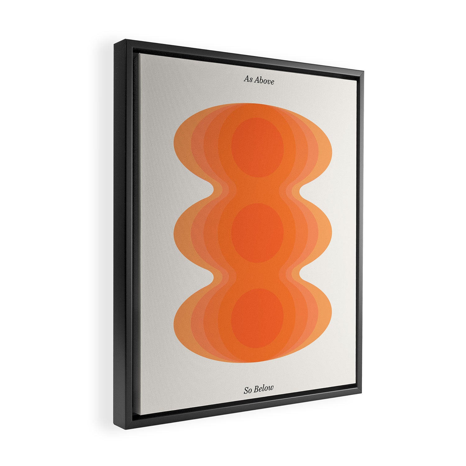 As Above So Below Orange Framed Canvas Print Gallery Image 2
