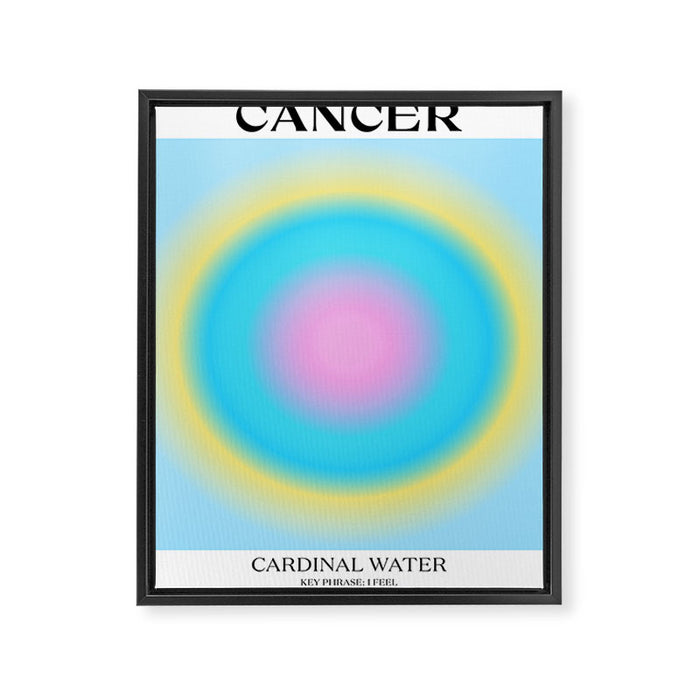 Cancer Gradient Print Framed Canvas Print Gallery Image 1