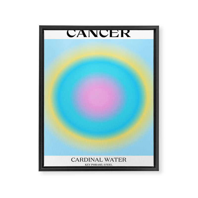 Cancer Gradient Print Framed Canvas Print Gallery Image 6