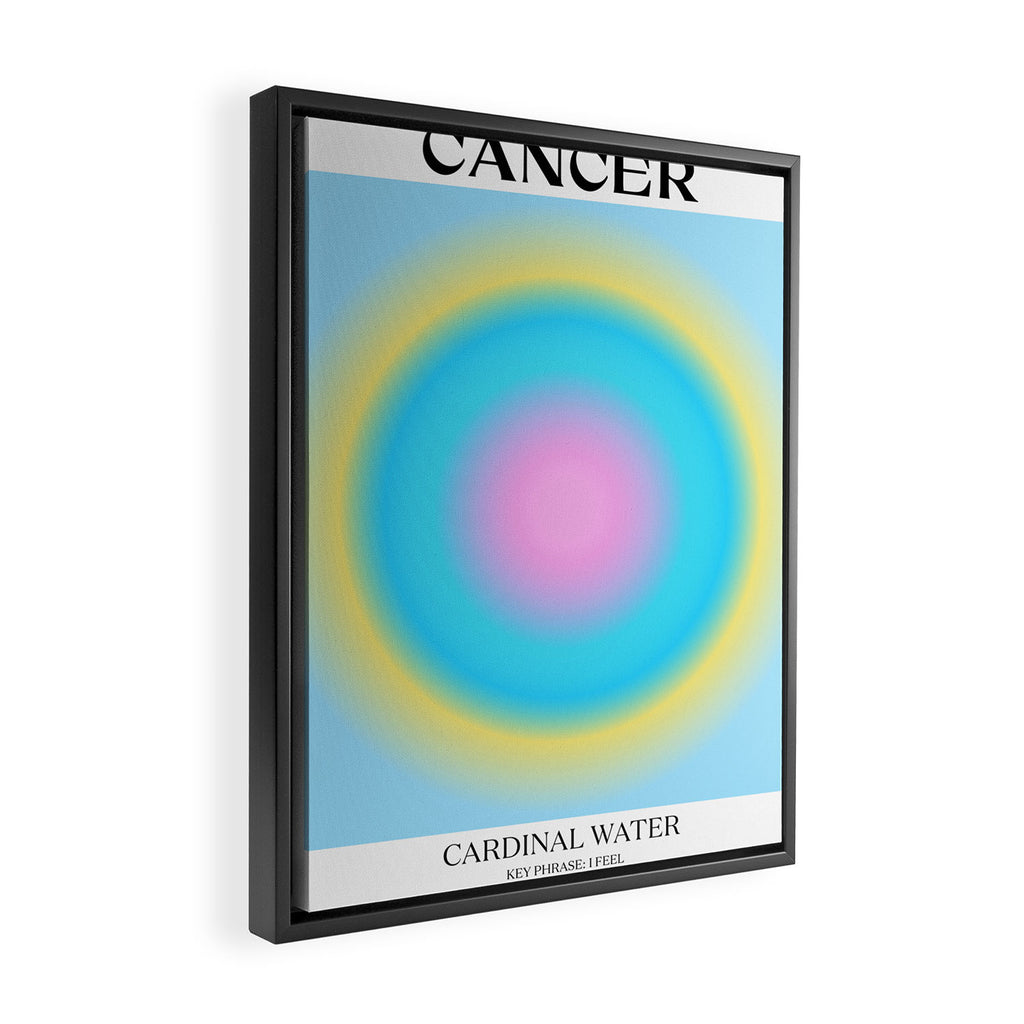 Cancer Gradient Print Framed Canvas Print Gallery Image 2