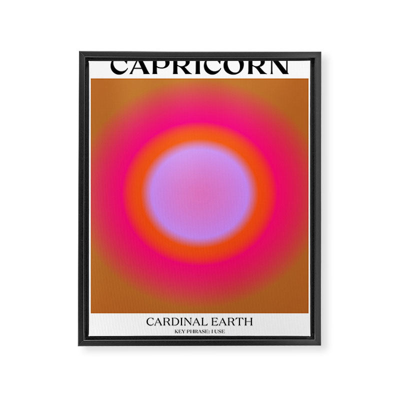 Capricorn Gradient Print Framed Canvas Print Gallery Image 6