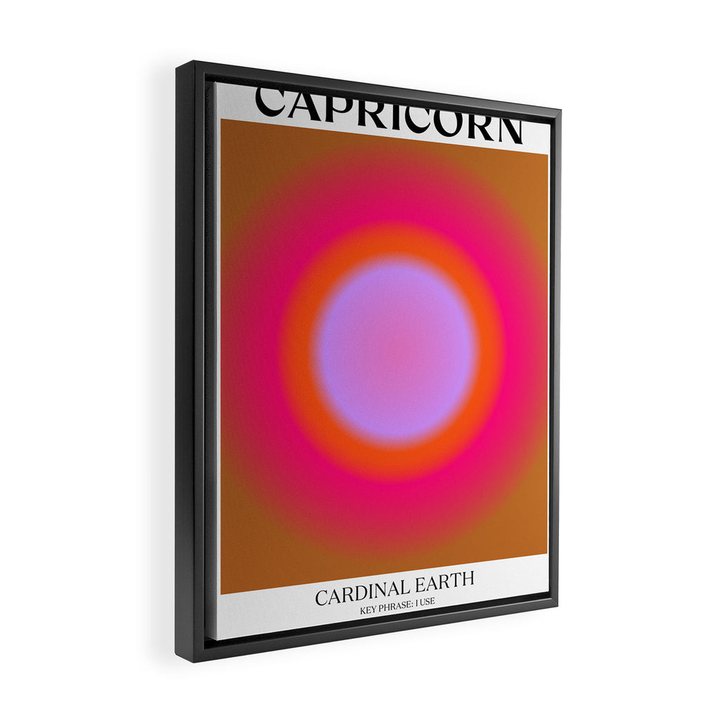 Capricorn Gradient Print Framed Canvas Print Gallery Image 2